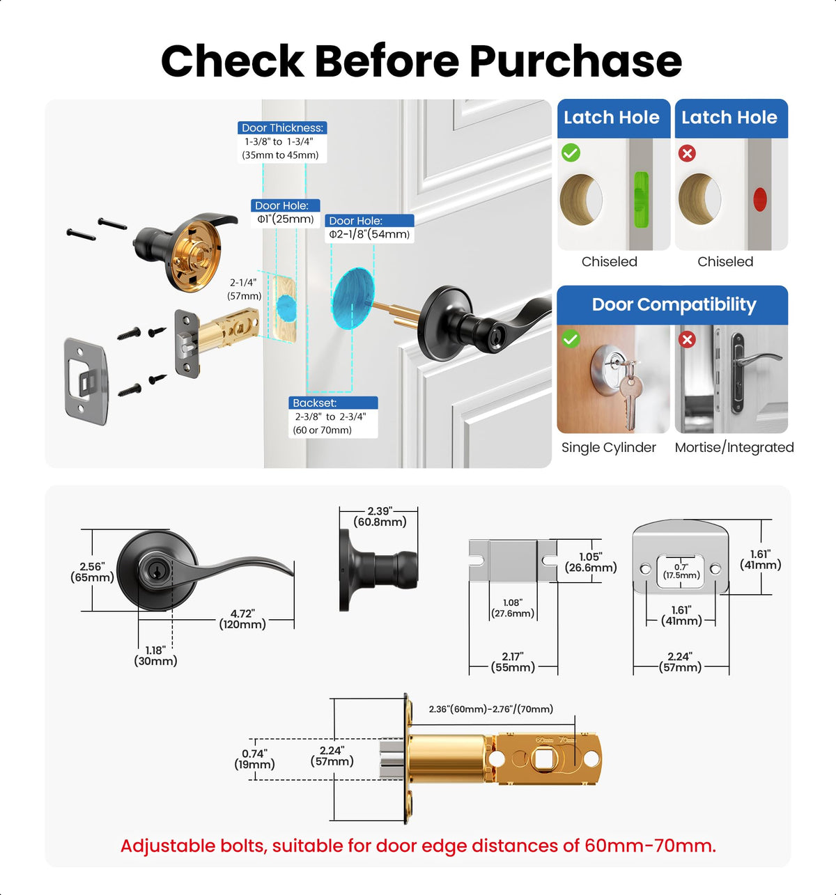 DIY-friendly Veise installation guide for quick upgrading of door hardware.