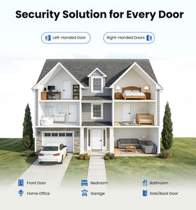 Rolling deadbolt on Veise lever increases entry protection while remaining smooth.