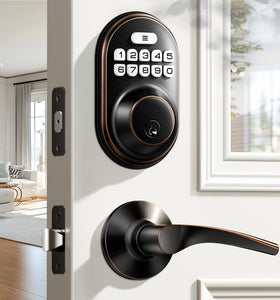Veise keyless entry lock with two levers for quick access