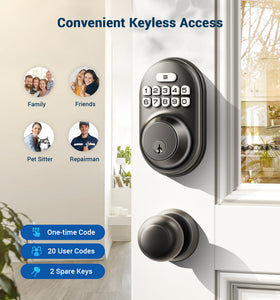 Veise keypad lit image showing night entry with illuminated numbers