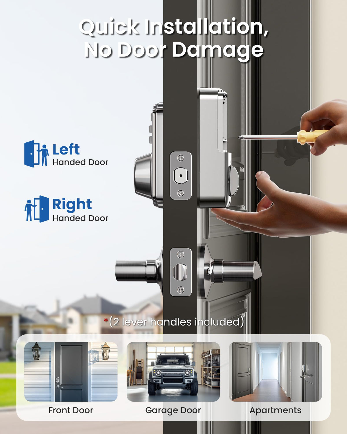 Veise lock in silent mode showing keypad lights.