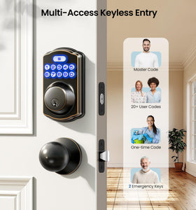 Veise handle set featuring anti-peep security for guests and cleaners.