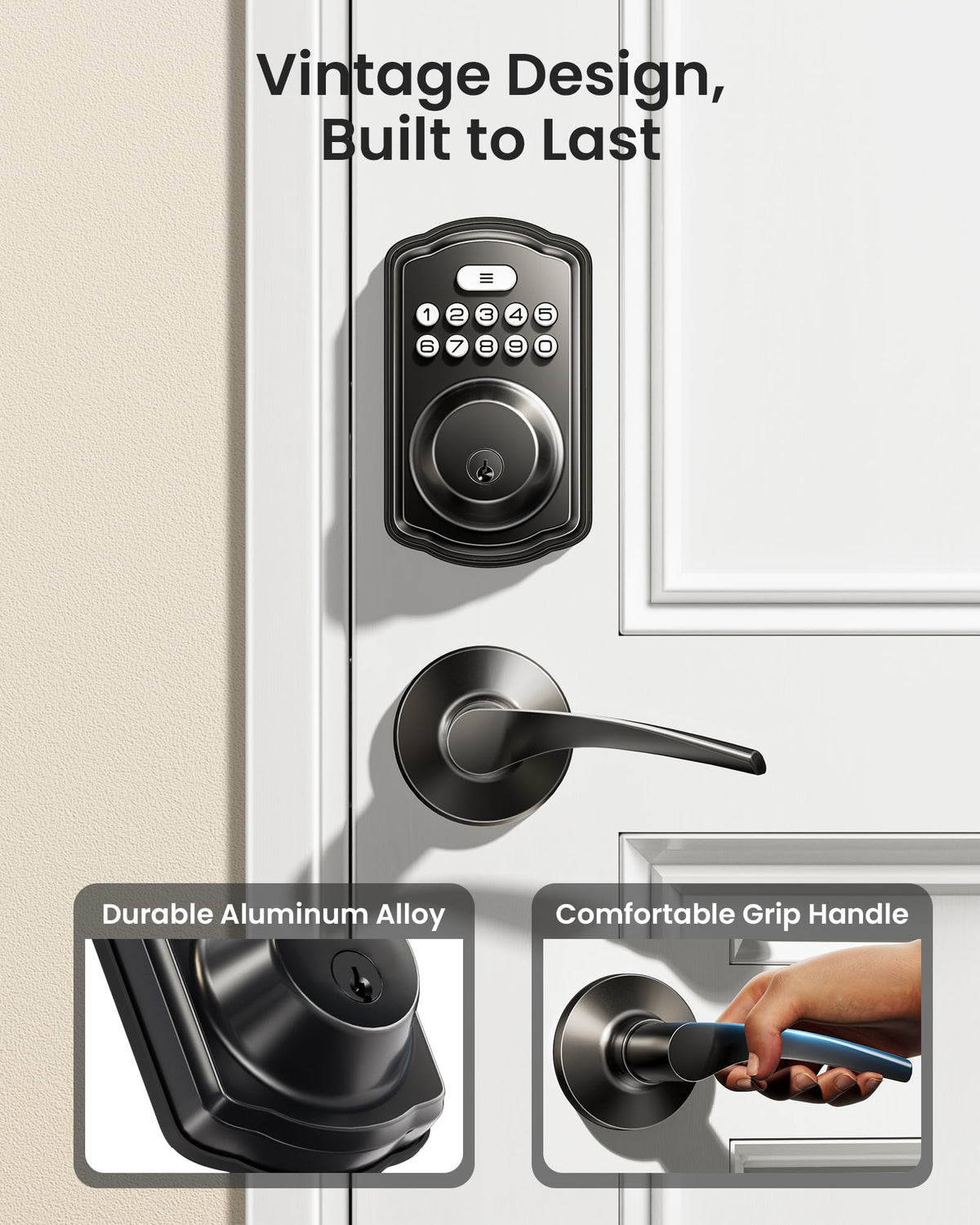 Veise zinc alloy cylinder close-up highlighting anti-pry security.