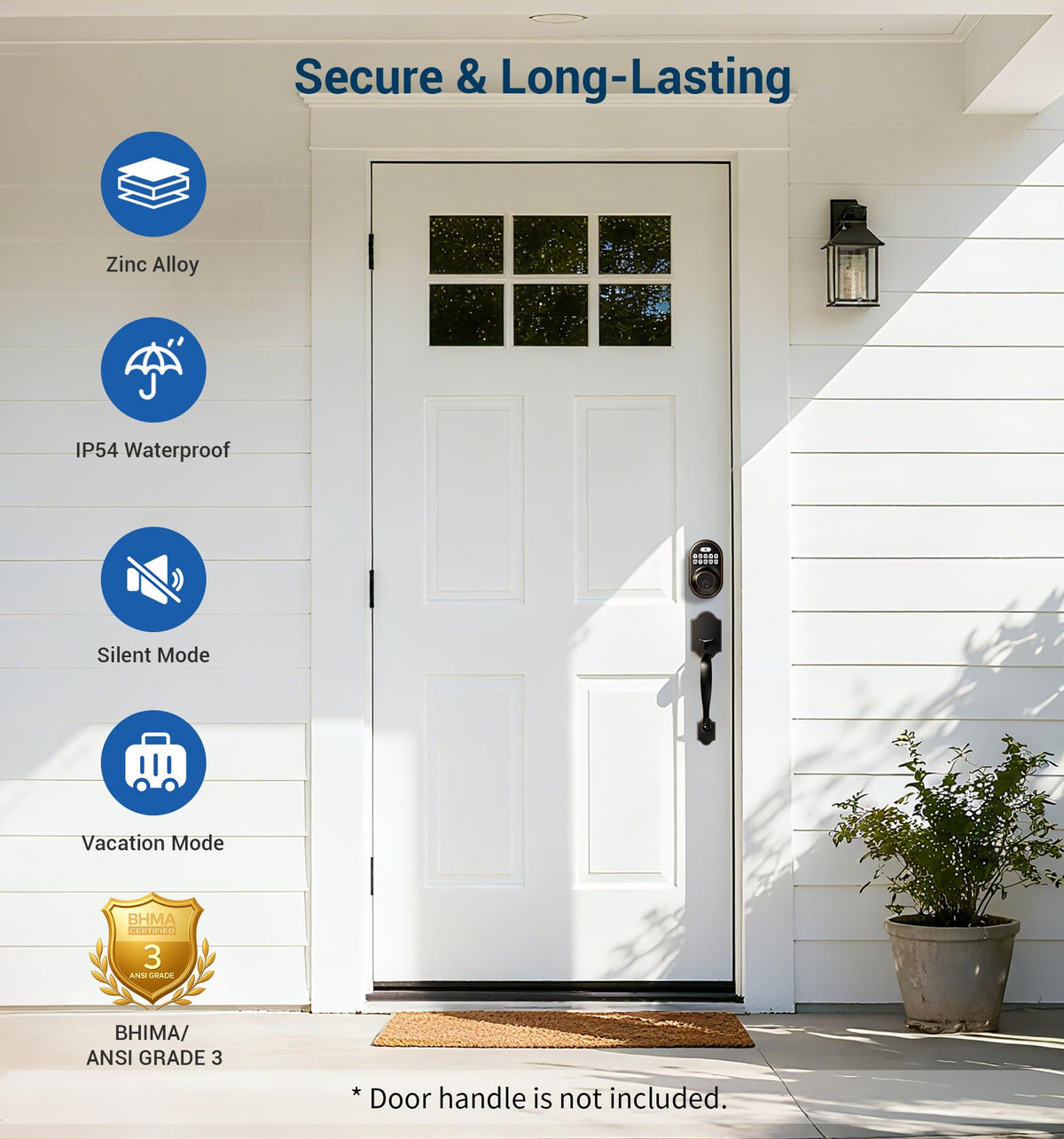 Veise lock IP54 weatherproof design withstands rain and cold
