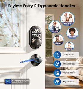 Veise backlit keypad enabled for easy use at night.
