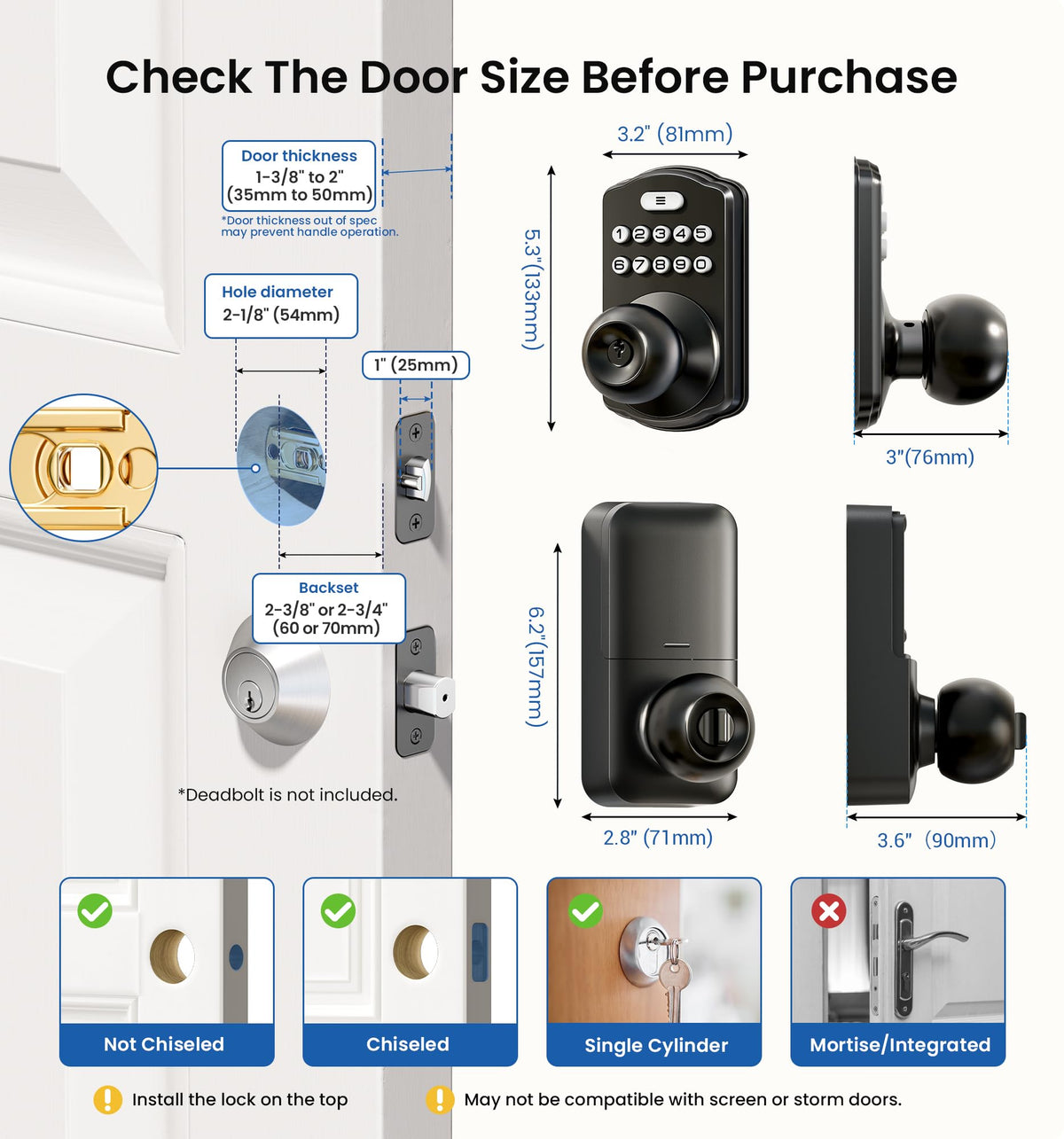 Left- and right-handed door compatibility for versatile homes.