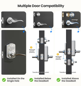 Veise lock silent operation with backlit keypad for night use