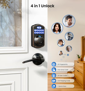 Veise KS02A anti-peeping code protects PIN visibility.