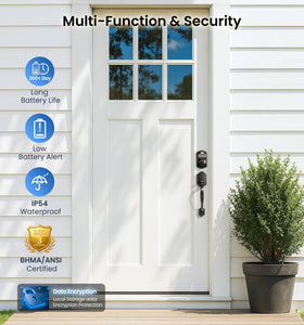 Veise KS02A auto-lock timer for proactive security after entry.