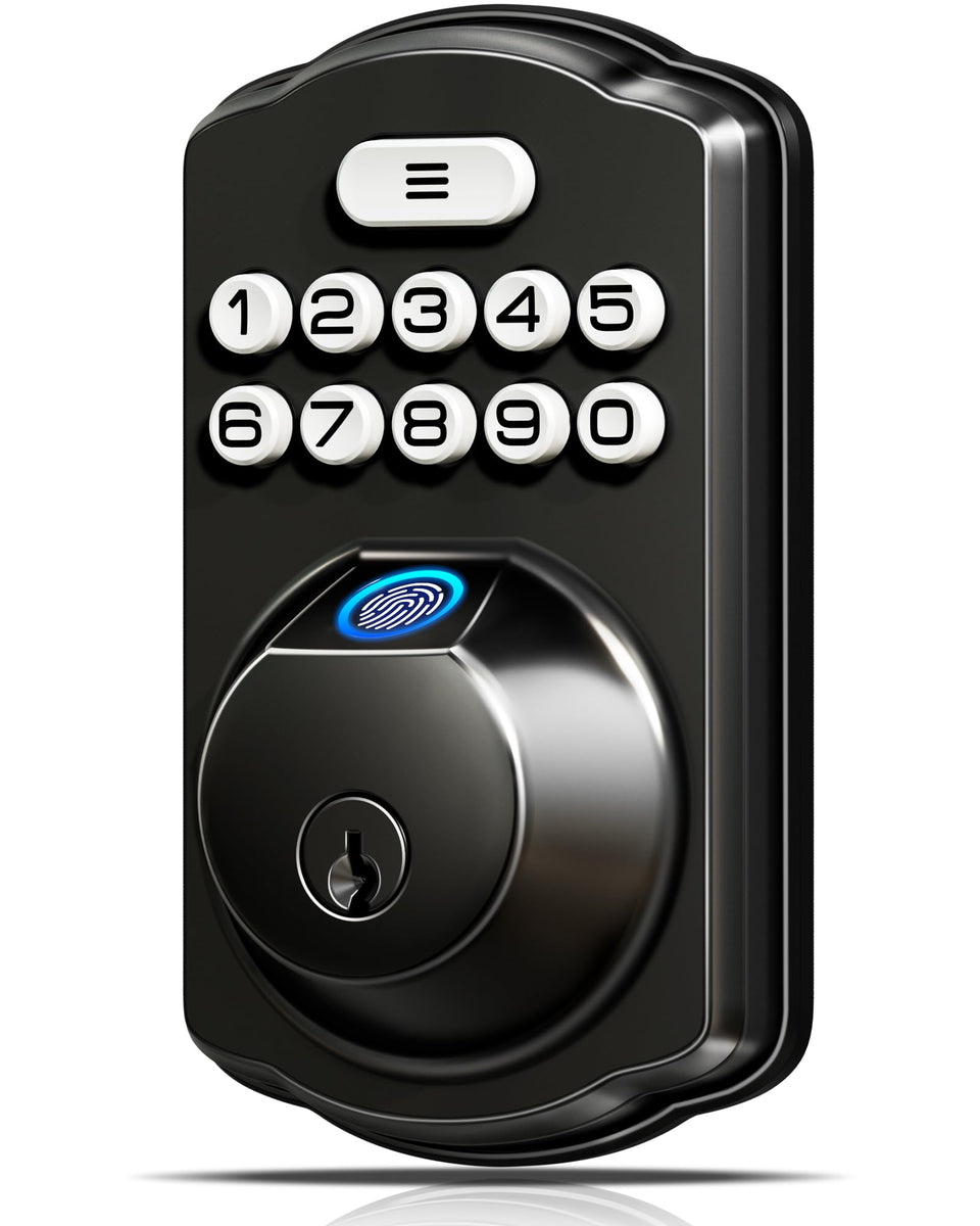 Veise KS02A fingerprint unlock demonstrates hands-free entry for busy households.