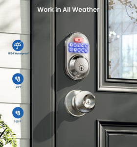 Veise low-battery indicator alert on the keypad backlight.