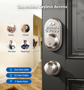 Veise outside keypad entry highlighted for quick access at the door.