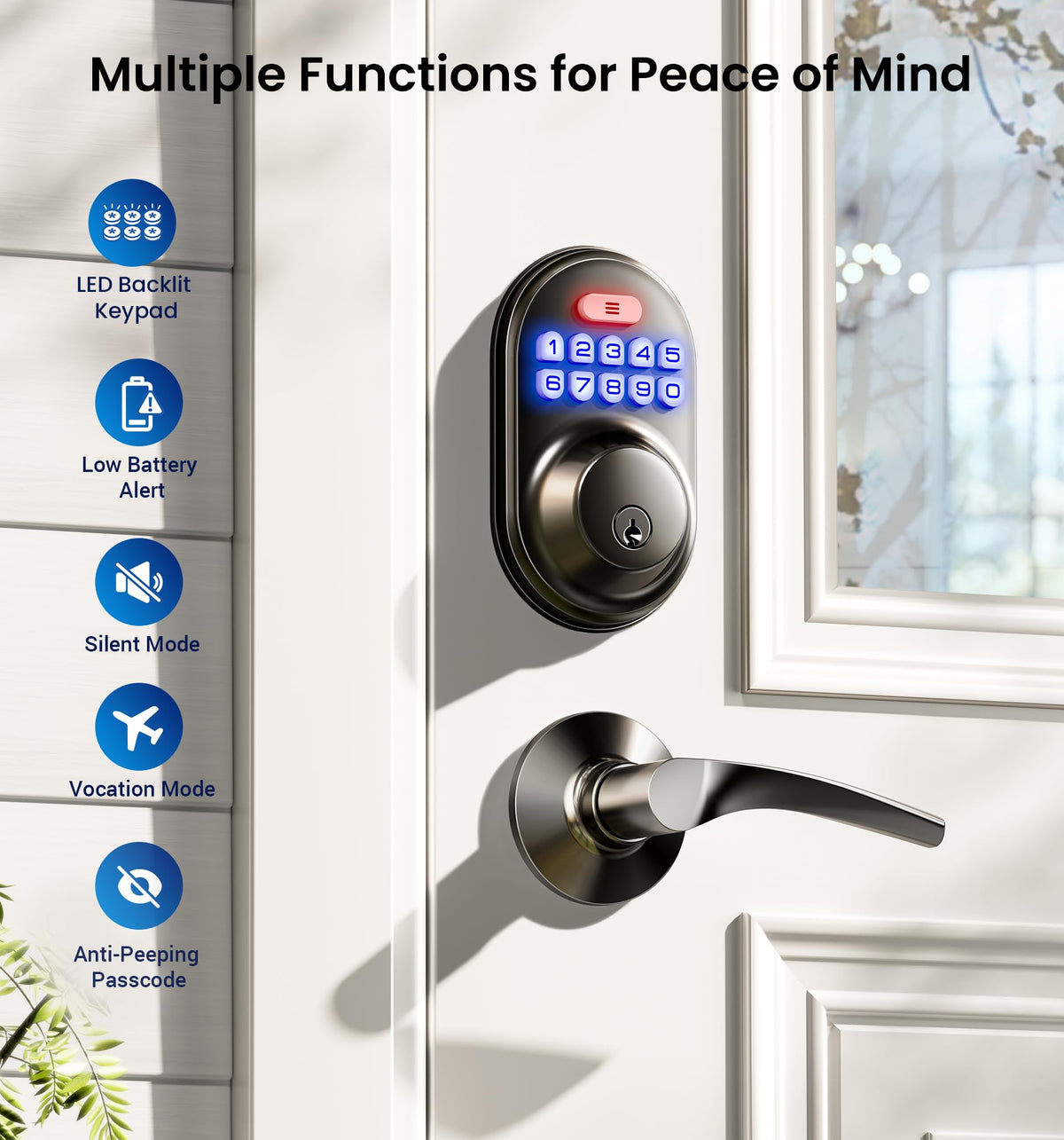 Veise passage mode control for temporary, accessible doorways during moves.