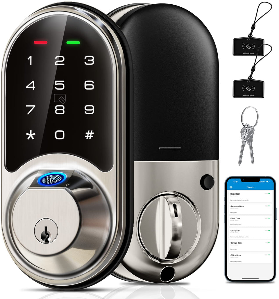 Veise RZ07 fingerprint lock front view highlights fast access.