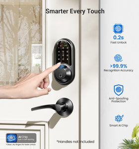 Veise RZ07 installation on standard door with screwdriver