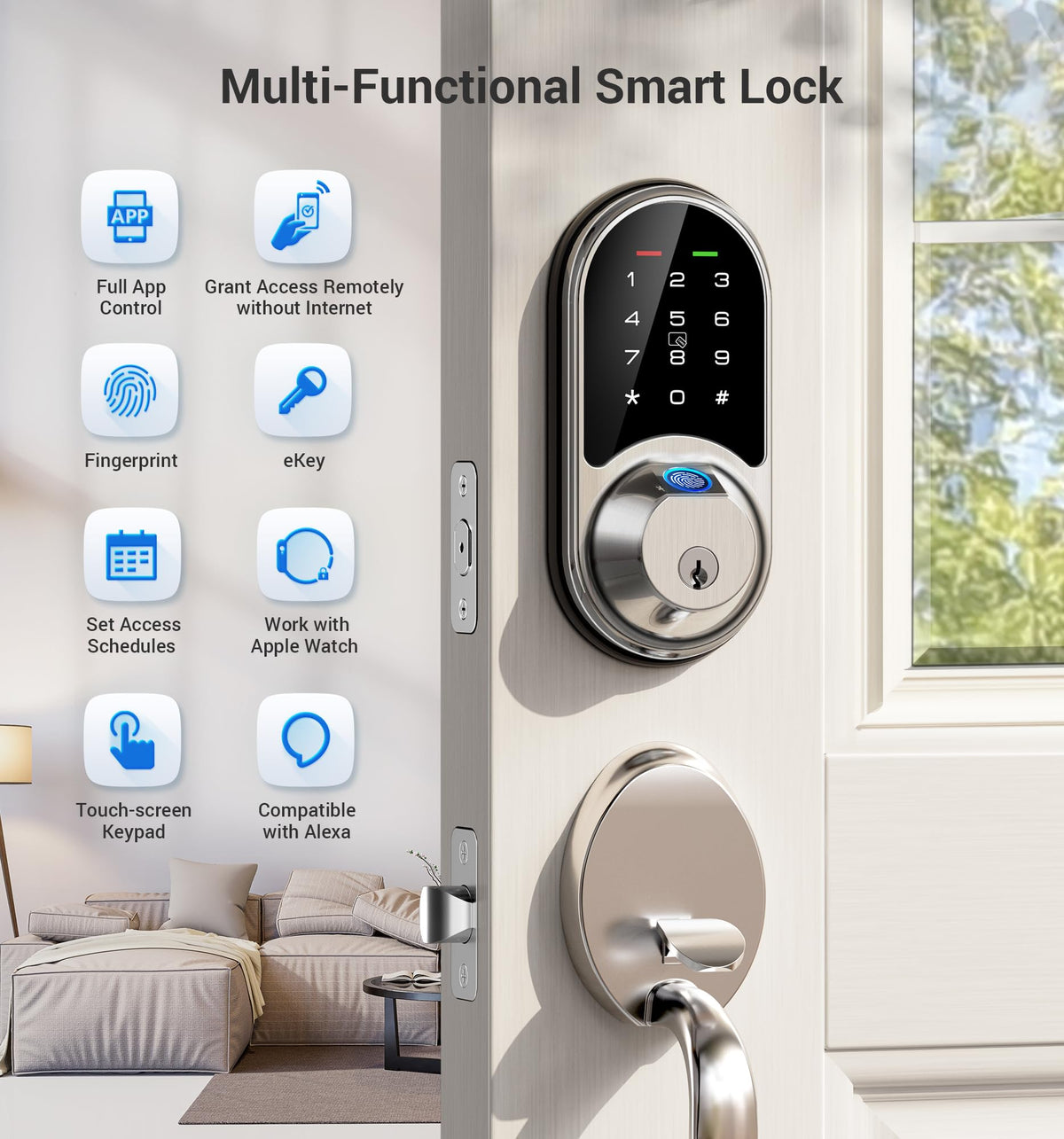Veise RZ07 safety keypad anti-peep feature in action.