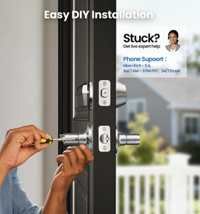 Veise standard US door fit with adjustable backset for most homes
