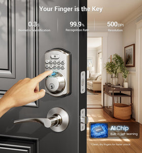 Veise two-lever handles close-up showing ergonomic, comfortable operation.