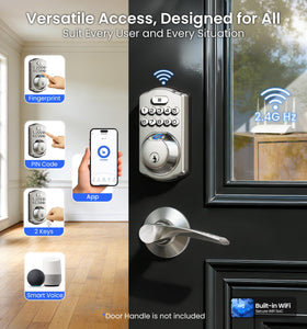 Veise VE012W fingerprint scan close-up demonstrates fast, reliable access
