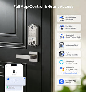 Veise VE017 app-control interface for remote access management from anywhere.
