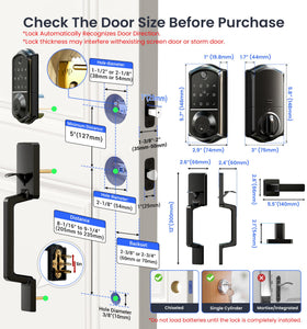 Veise VE017-D multi-method access supports fingerprint, PIN, app, and key.