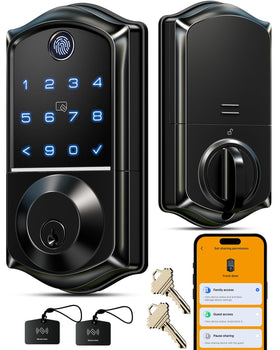 Veise VE017 fingerprint lock front view for secure entry