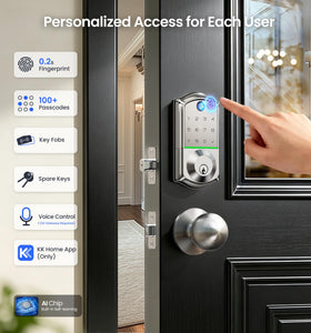Veise VE017 keypad entry provides convenient touchpad codes for trusted visitors.