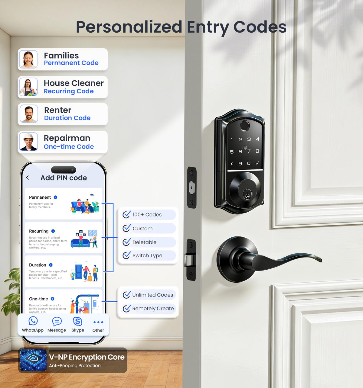 Veise VE017-L app control interface demonstrating remote access