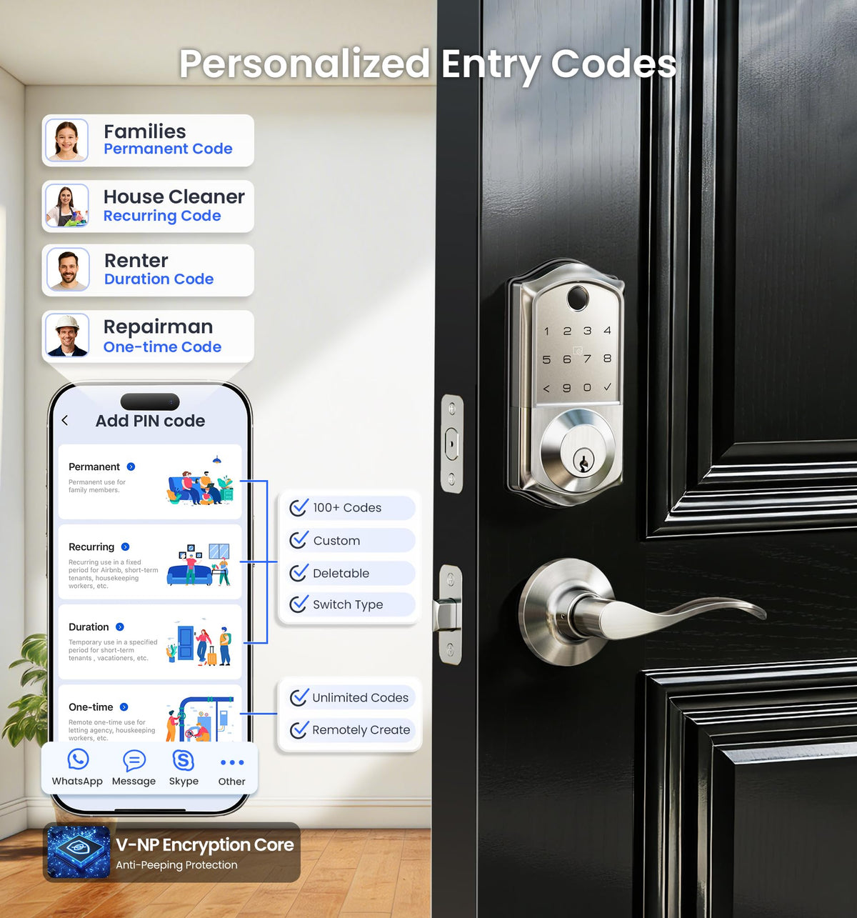 Veise VE017-L app control interface demonstrating remote access