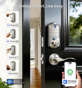 Veise VE017-L lever handles close-up showing satin nickel durability