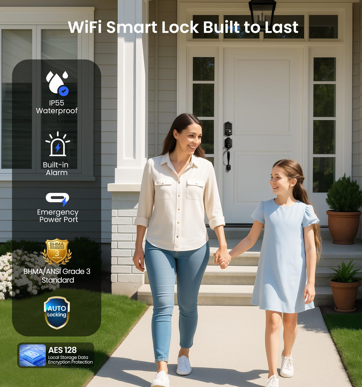 Veise VE017G-H voice control with Alexa and Google Home for hands-free operation.