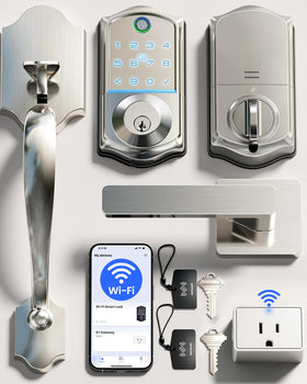 Veise VE017G-H front door lock assembly with Wi-Fi control and smart features