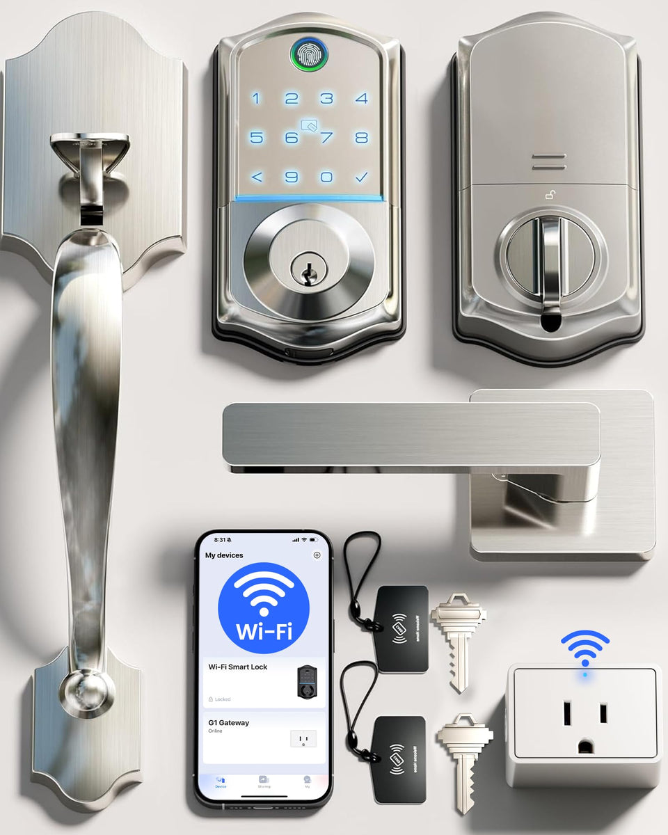Veise VE017G-H front door lock assembly with Wi-Fi control and smart features
