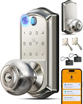 Veise VE018 on a front door enabling secure keyless entry