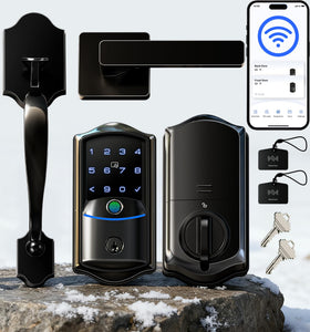 Veise VE027-H front door lock with handleset for secure entry.