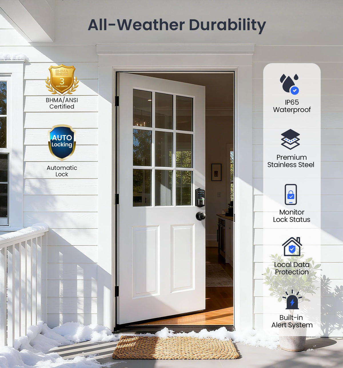 Veise VE027-K IP65 weatherproof exterior suitable for outdoor installation