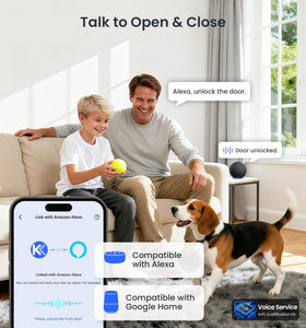 Veise VE027-K voice control with Alexa and Google Assistant for hands-free use