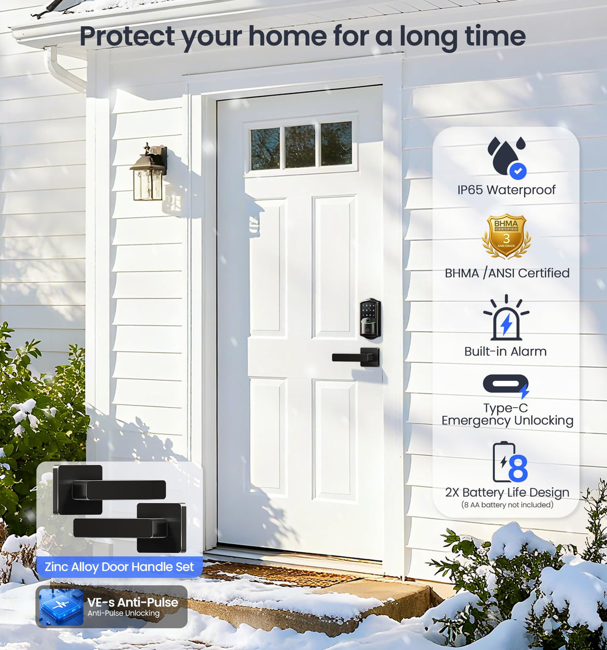 Veise VE027-L AES-128 encrypted storage on-device for privacy.