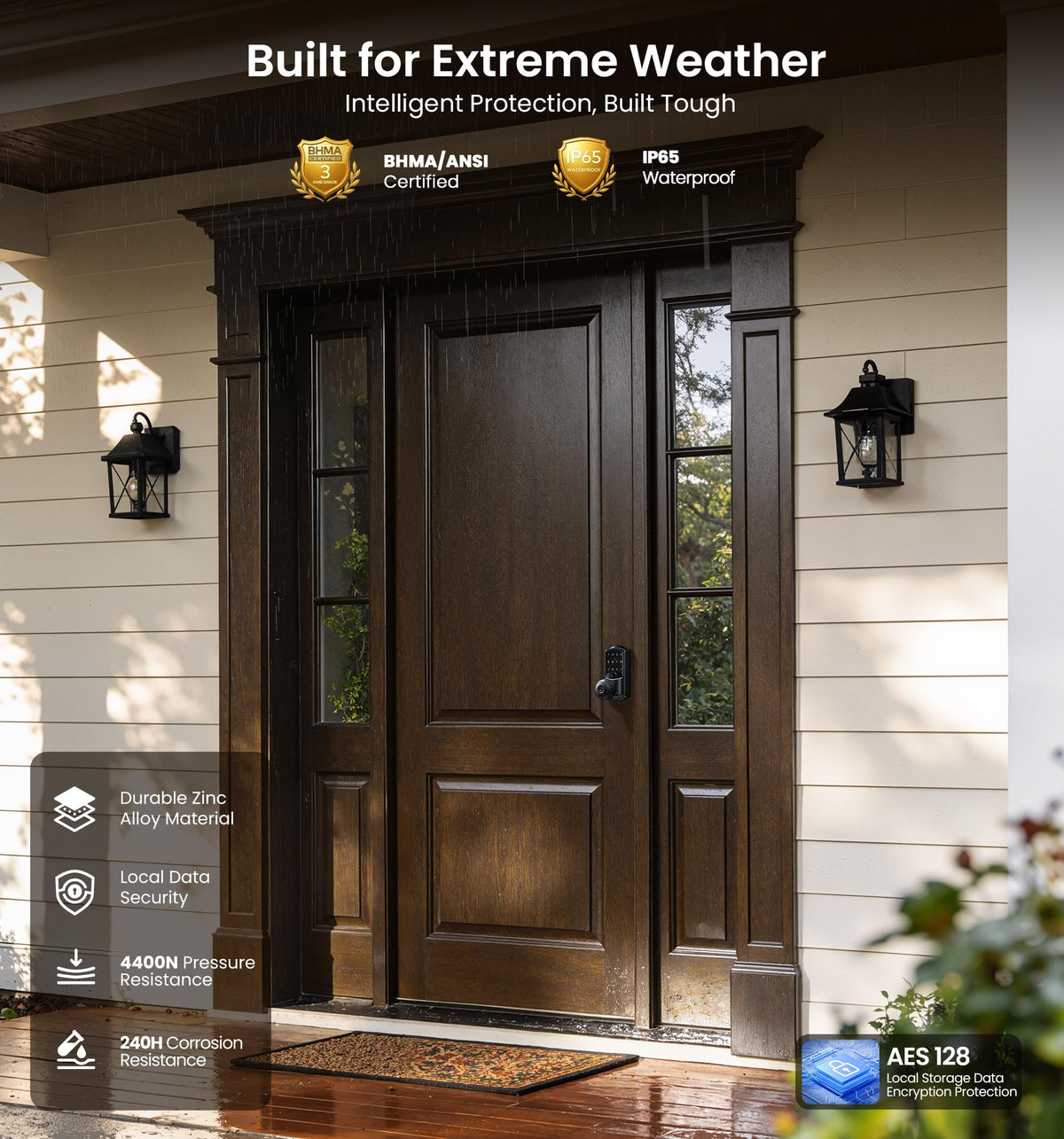 Veise VE028 easy installation on most doors in minutes