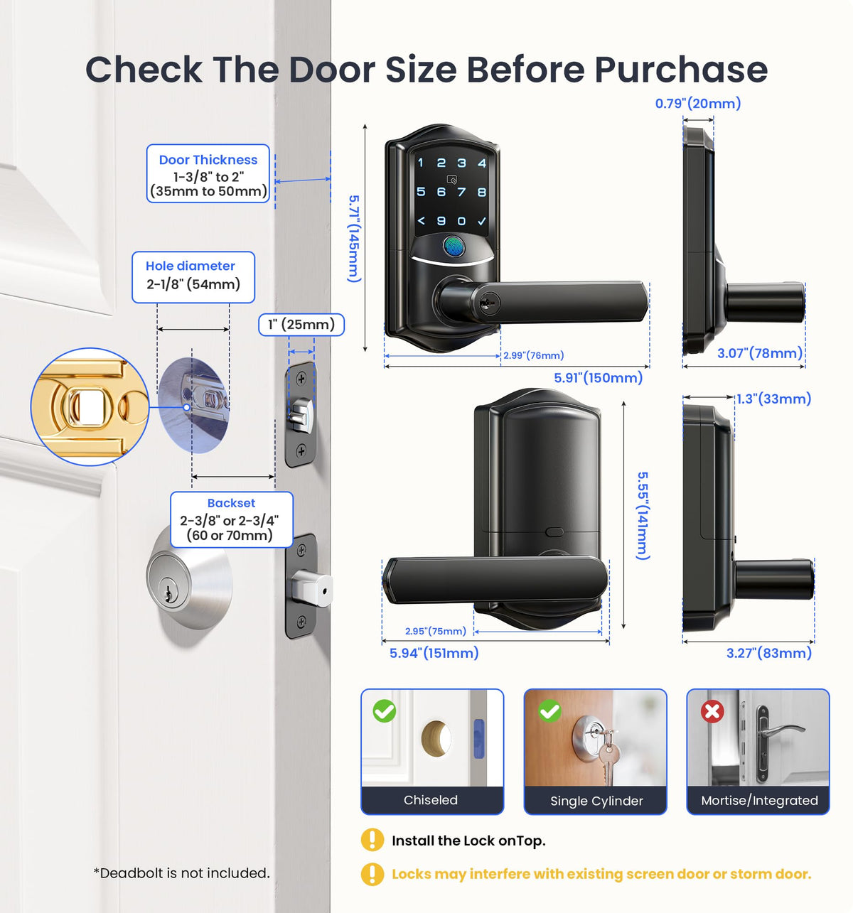 Veise VE029 IP65 waterproof and ANSI Grade 3 security