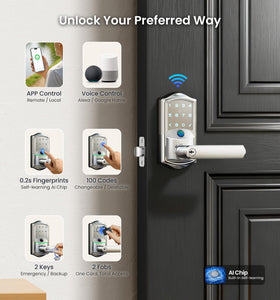 Veise VE029 handle close up highlighting ergonomic lever and finish