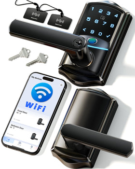 Veise VE029 front door lever lock with wifi for remote access
