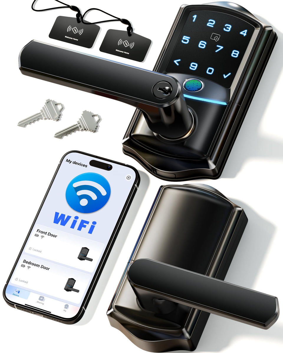 Veise VE029 front door lever lock with wifi for remote access