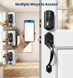 Veise VE06-H digital keypad close-up highlighting anti-peeping entry.