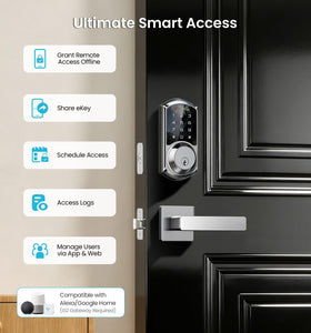 Veise VE06-L electronic keypad with anti-peeping protection.
