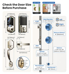 Veise VE07-H quick 15-minute installation on most US doors