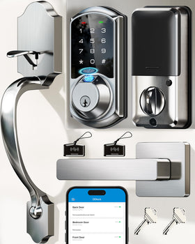 Veise VE07-H fingerprint front door lock unlocks in 0.3 seconds