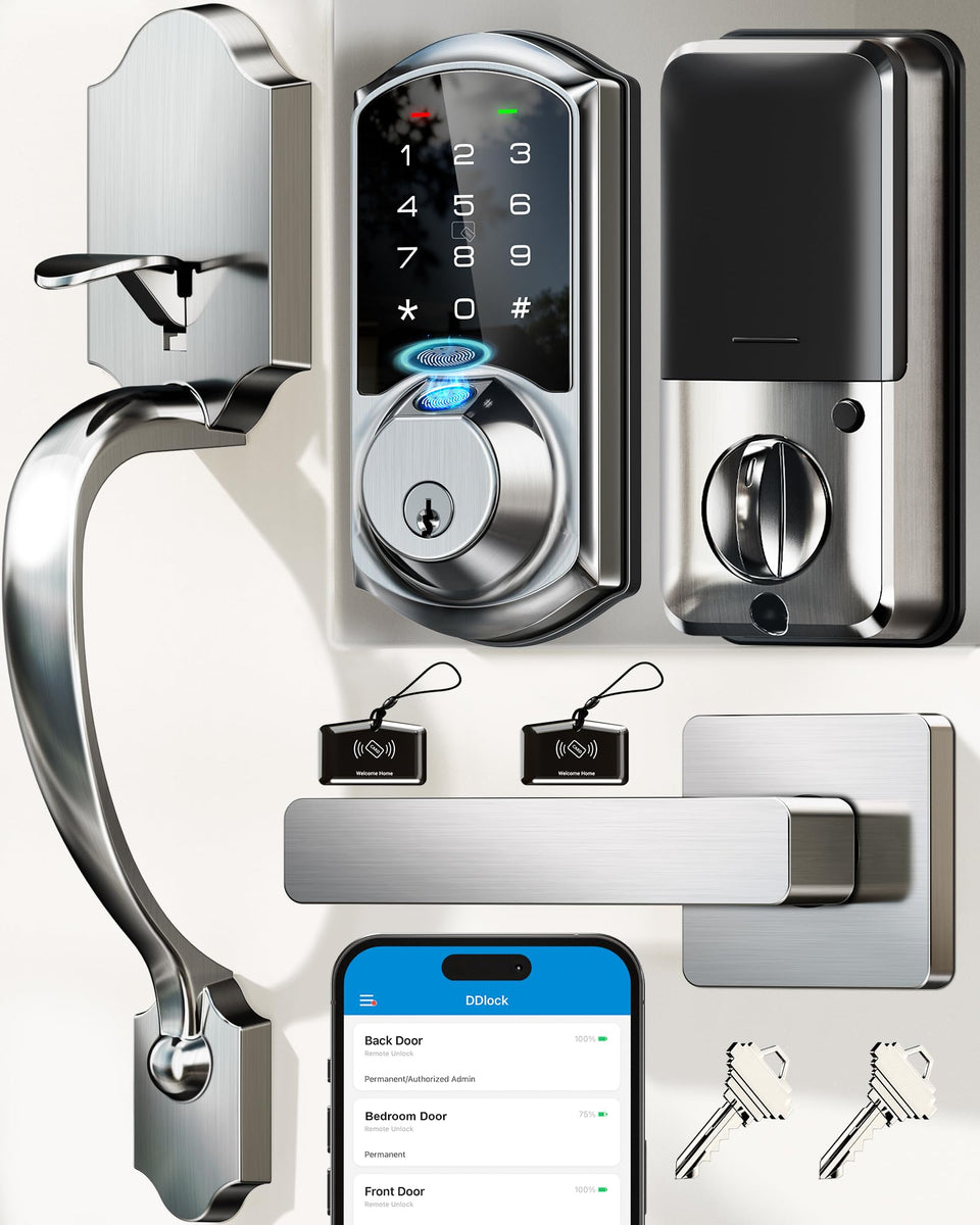 Veise VE07-H fingerprint front door lock unlocks in 0.3 seconds