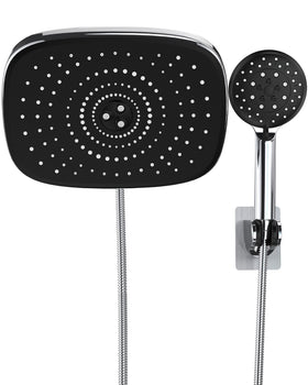Veken 10-inch rain shower head delivering full-body coverage for a spa-like shower.