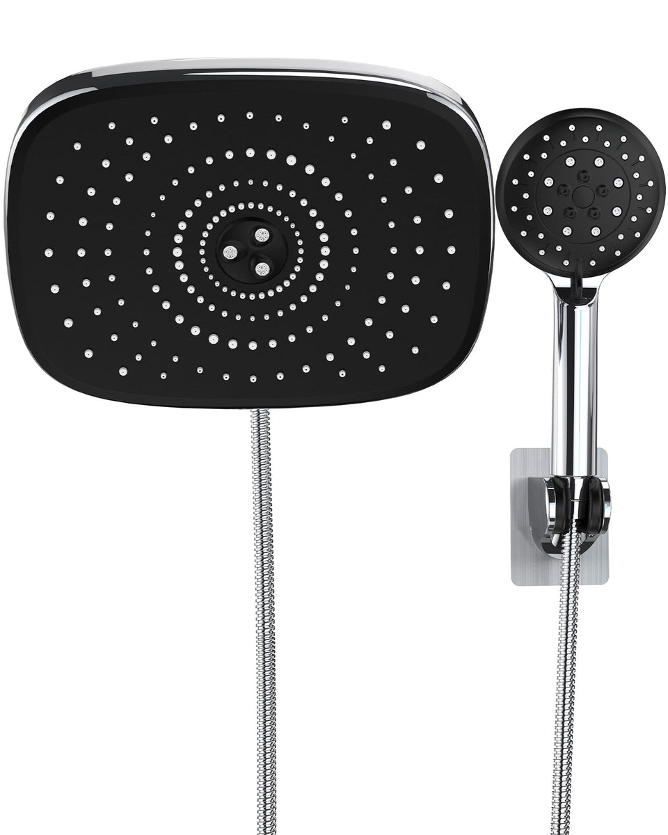 Veken 10-inch rain shower head delivering full-body coverage for a spa-like shower.